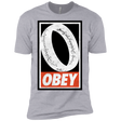 T-Shirts Heather Grey / X-Small Obey One Ring Men's Premium T-Shirt