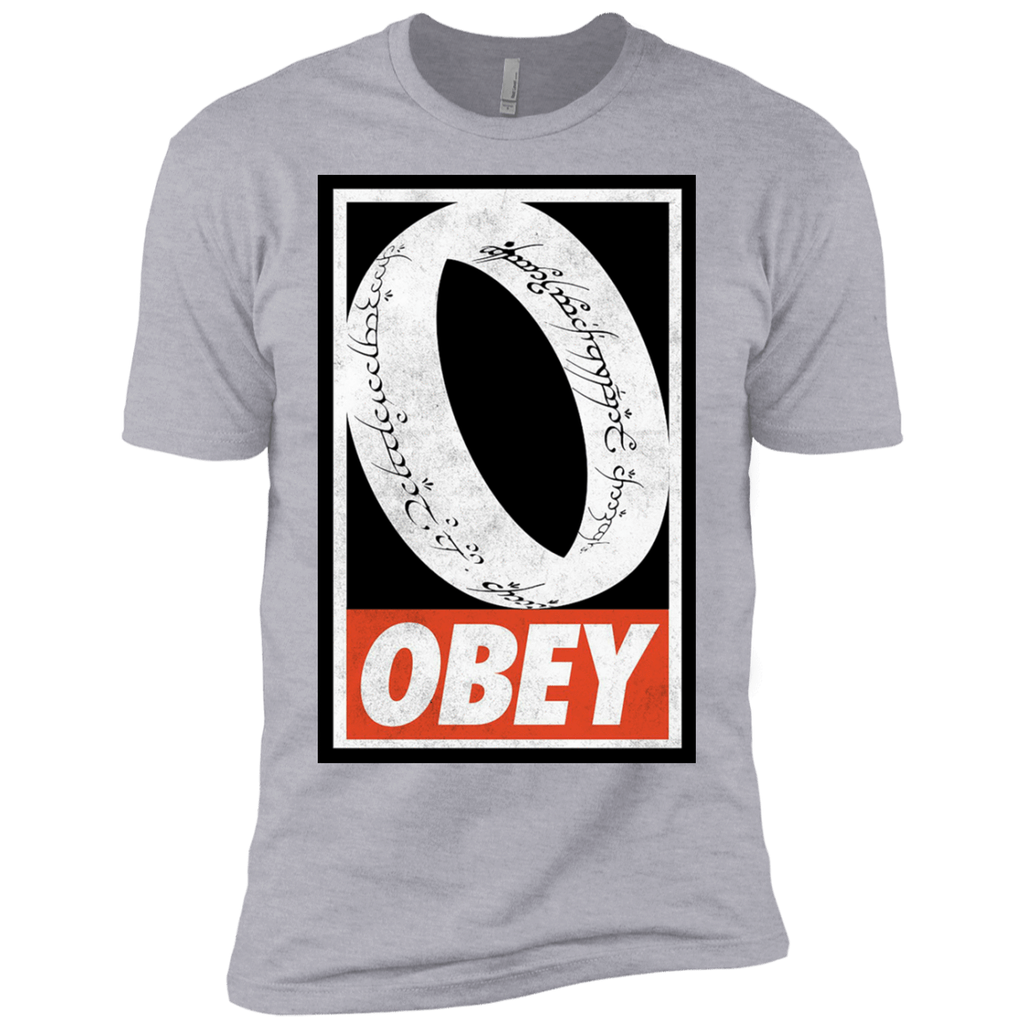 T-Shirts Heather Grey / X-Small Obey One Ring Men's Premium T-Shirt