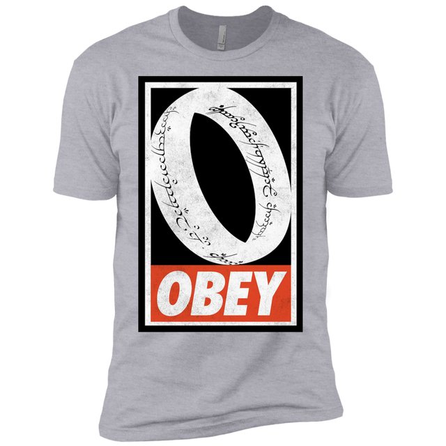 T-Shirts Heather Grey / X-Small Obey One Ring Men's Premium T-Shirt