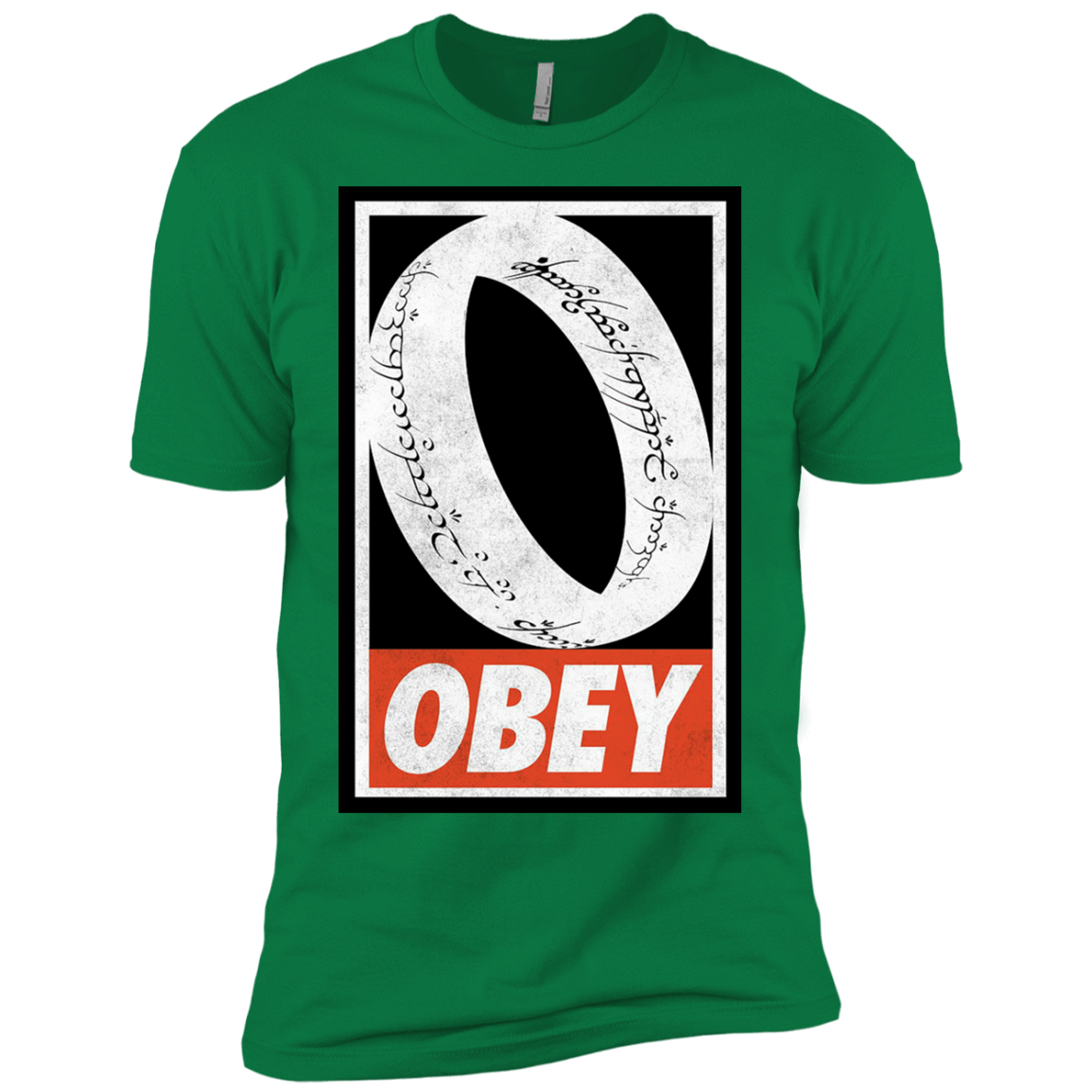 T-Shirts Kelly Green / X-Small Obey One Ring Men's Premium T-Shirt