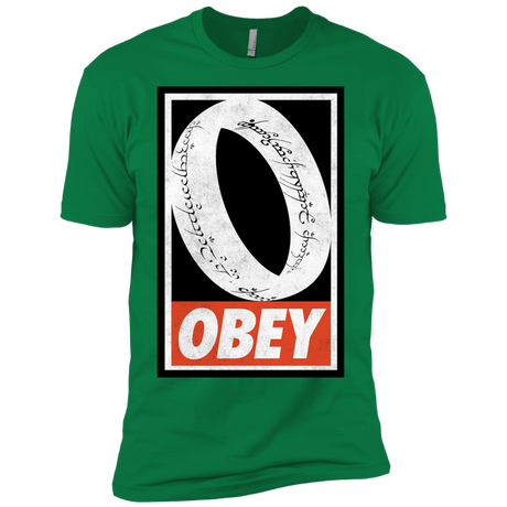 T-Shirts Kelly Green / X-Small Obey One Ring Men's Premium T-Shirt