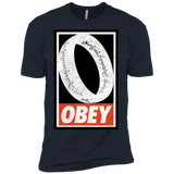 T-Shirts Midnight Navy / X-Small Obey One Ring Men's Premium T-Shirt