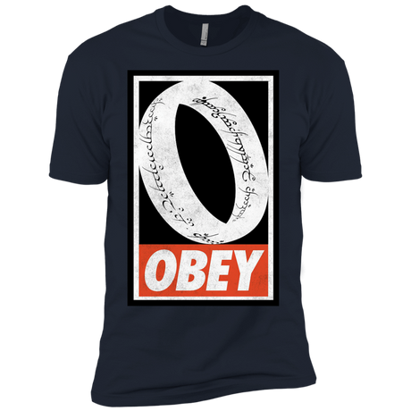 T-Shirts Midnight Navy / X-Small Obey One Ring Men's Premium T-Shirt