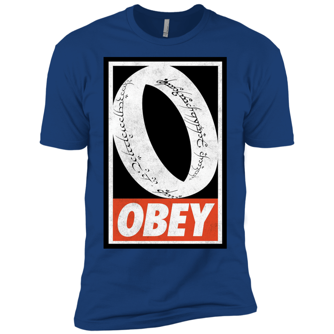 T-Shirts Royal / X-Small Obey One Ring Men's Premium T-Shirt