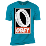 T-Shirts Turquoise / X-Small Obey One Ring Men's Premium T-Shirt