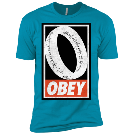 T-Shirts Turquoise / X-Small Obey One Ring Men's Premium T-Shirt