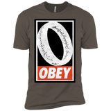 T-Shirts Warm Grey / X-Small Obey One Ring Men's Premium T-Shirt