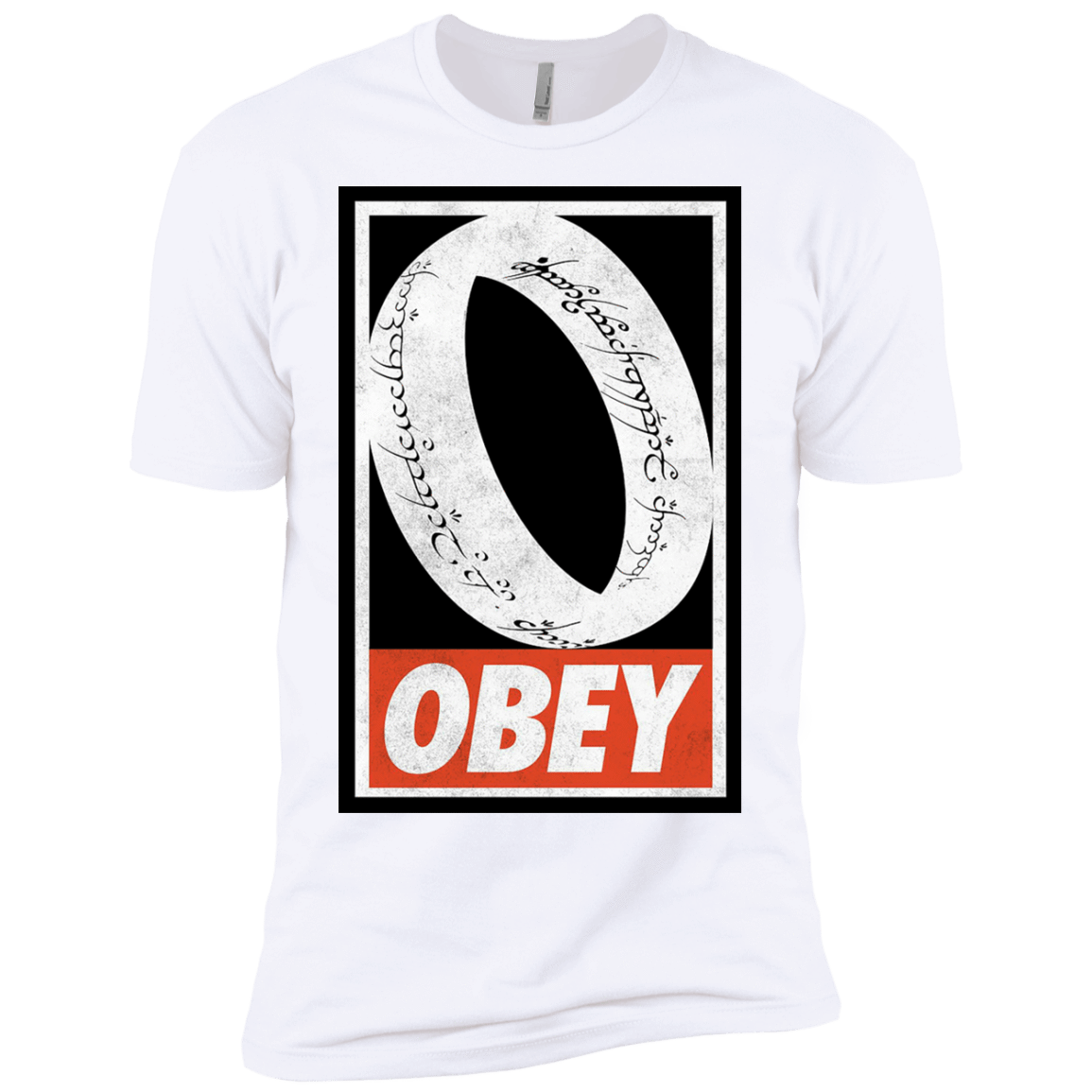 T-Shirts White / X-Small Obey One Ring Men's Premium T-Shirt