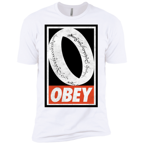 T-Shirts White / X-Small Obey One Ring Men's Premium T-Shirt