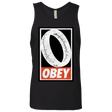 T-Shirts Black / S Obey One Ring Men's Premium Tank Top