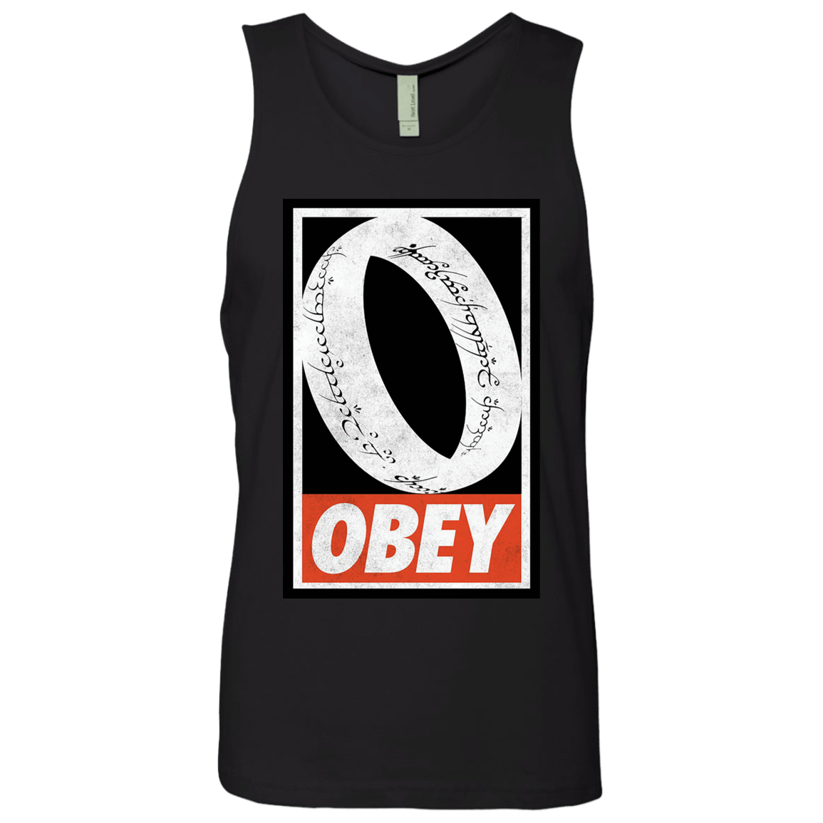 T-Shirts Black / S Obey One Ring Men's Premium Tank Top