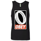 T-Shirts Black / S Obey One Ring Men's Premium Tank Top