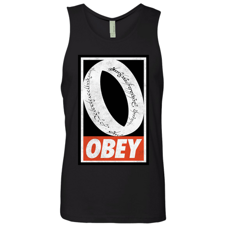 T-Shirts Black / S Obey One Ring Men's Premium Tank Top