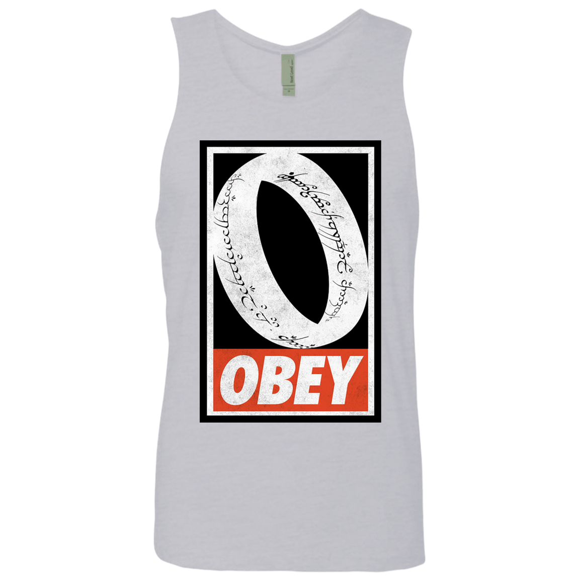 T-Shirts Heather Grey / S Obey One Ring Men's Premium Tank Top