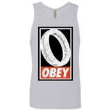 T-Shirts Heather Grey / S Obey One Ring Men's Premium Tank Top