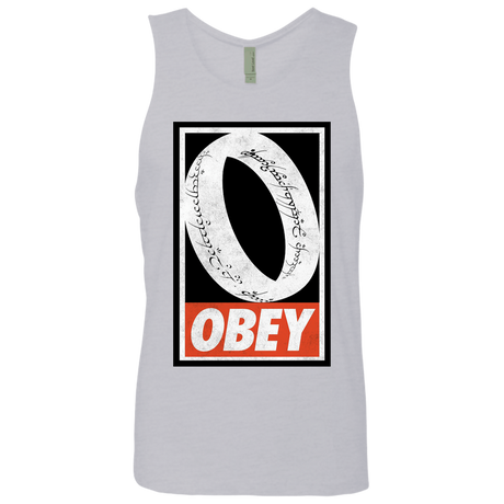 T-Shirts Heather Grey / S Obey One Ring Men's Premium Tank Top