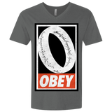 T-Shirts Heavy Metal / X-Small Obey One Ring Men's Premium V-Neck