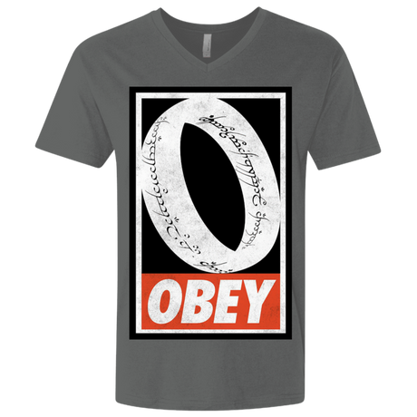 T-Shirts Heavy Metal / X-Small Obey One Ring Men's Premium V-Neck