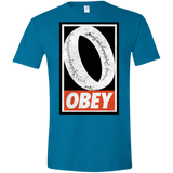 T-Shirts Antique Sapphire / S Obey One Ring Men's Semi-Fitted Softstyle