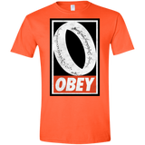 T-Shirts Orange / S Obey One Ring Men's Semi-Fitted Softstyle