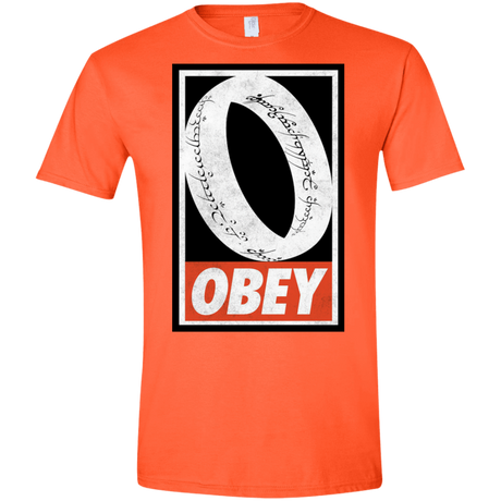 T-Shirts Orange / S Obey One Ring Men's Semi-Fitted Softstyle