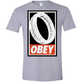 T-Shirts Sport Grey / X-Small Obey One Ring Men's Semi-Fitted Softstyle