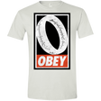 T-Shirts White / X-Small Obey One Ring Men's Semi-Fitted Softstyle