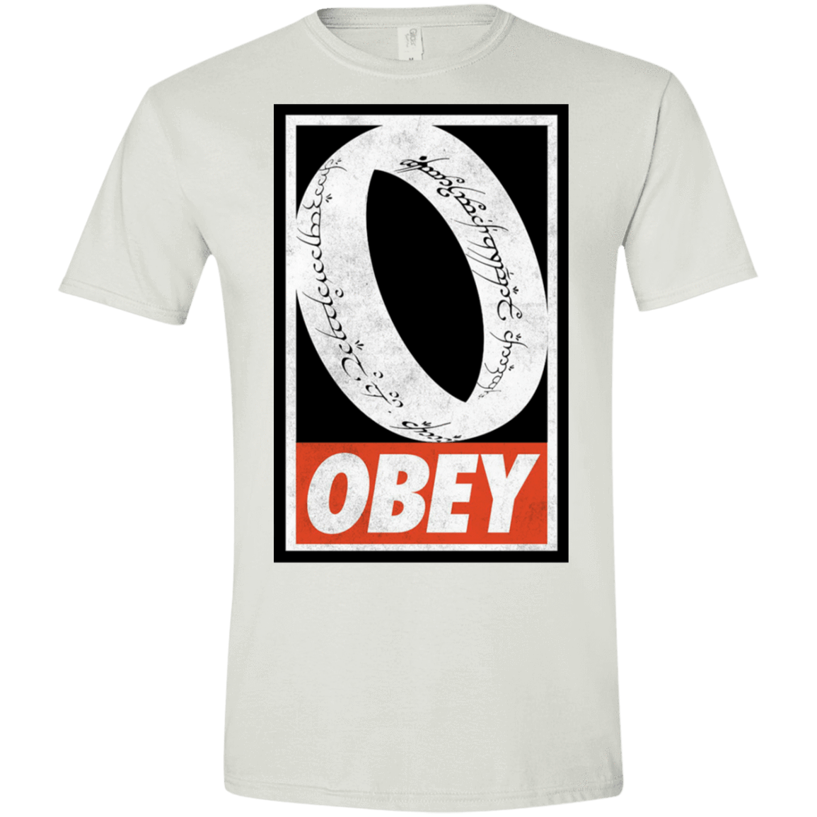 T-Shirts White / X-Small Obey One Ring Men's Semi-Fitted Softstyle