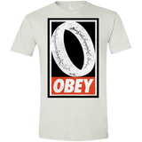 T-Shirts White / X-Small Obey One Ring Men's Semi-Fitted Softstyle