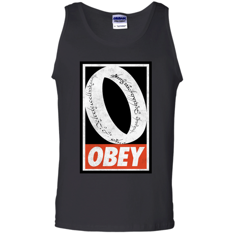 T-Shirts Black / S Obey One Ring Men's Tank Top