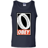 T-Shirts Navy / S Obey One Ring Men's Tank Top