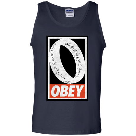 T-Shirts Navy / S Obey One Ring Men's Tank Top