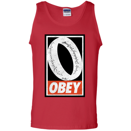 T-Shirts Red / S Obey One Ring Men's Tank Top
