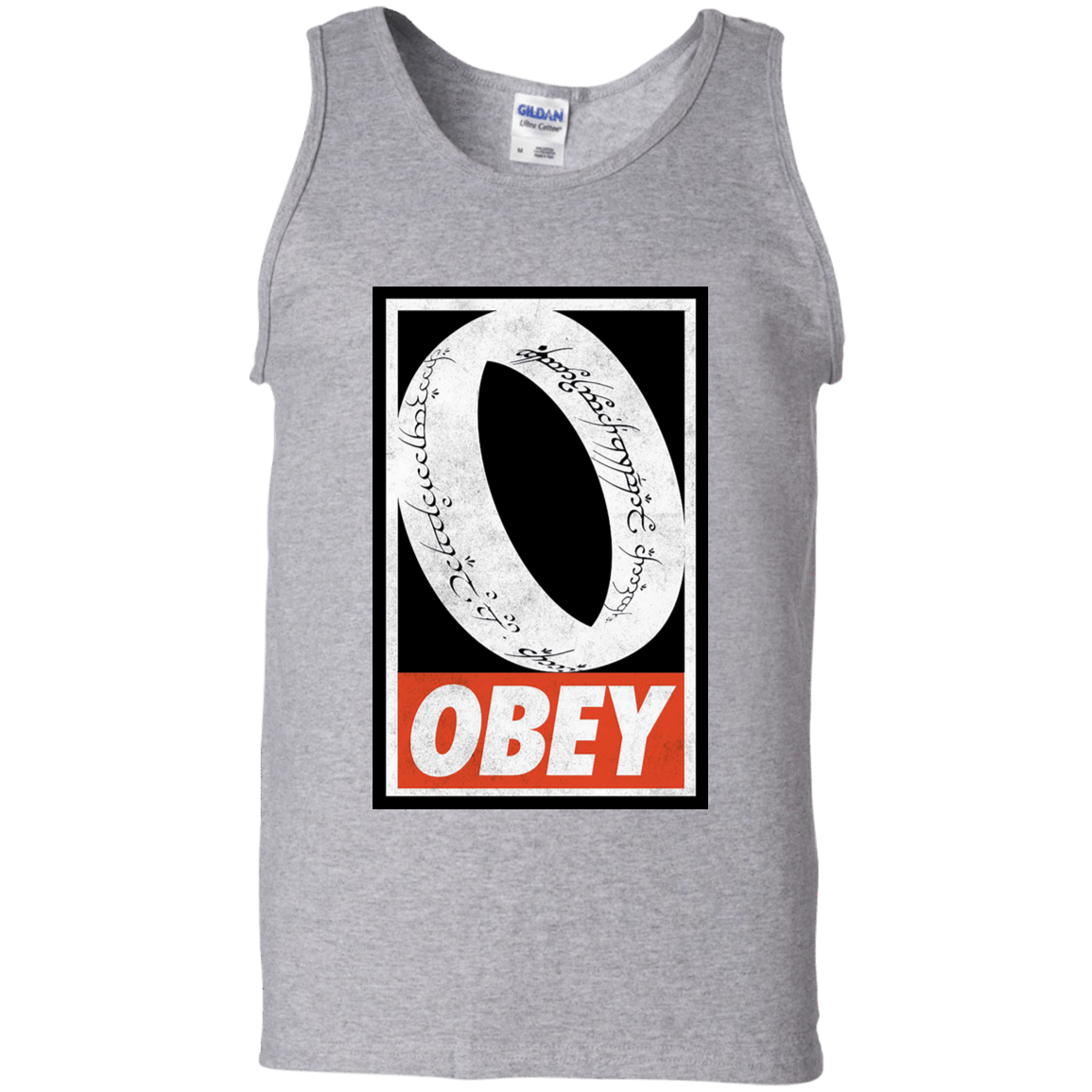 T-Shirts Sport Grey / S Obey One Ring Men's Tank Top