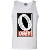 T-Shirts White / S Obey One Ring Men's Tank Top