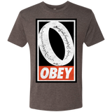T-Shirts Macchiato / S Obey One Ring Men's Triblend T-Shirt
