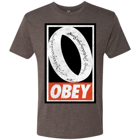 T-Shirts Macchiato / S Obey One Ring Men's Triblend T-Shirt