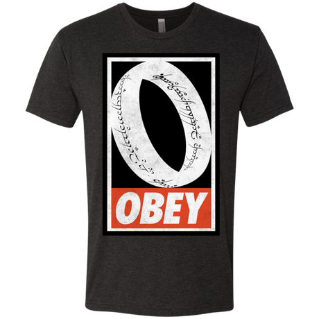 T-Shirts Vintage Black / S Obey One Ring Men's Triblend T-Shirt