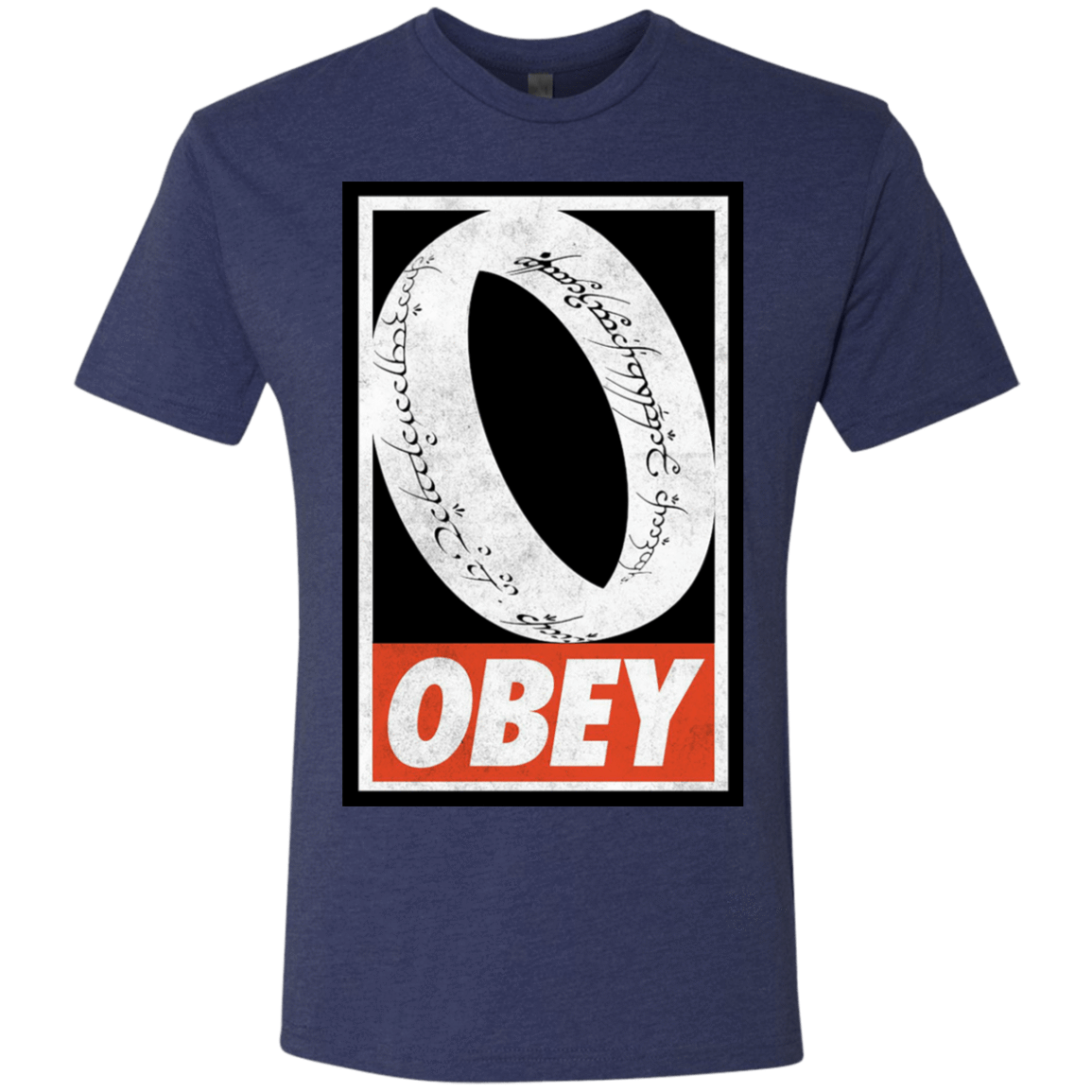 T-Shirts Vintage Navy / S Obey One Ring Men's Triblend T-Shirt
