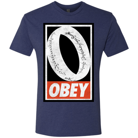 T-Shirts Vintage Navy / S Obey One Ring Men's Triblend T-Shirt