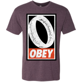 T-Shirts Vintage Purple / S Obey One Ring Men's Triblend T-Shirt