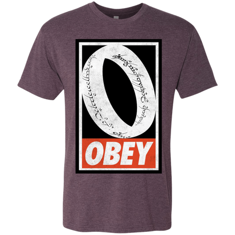 T-Shirts Vintage Purple / S Obey One Ring Men's Triblend T-Shirt
