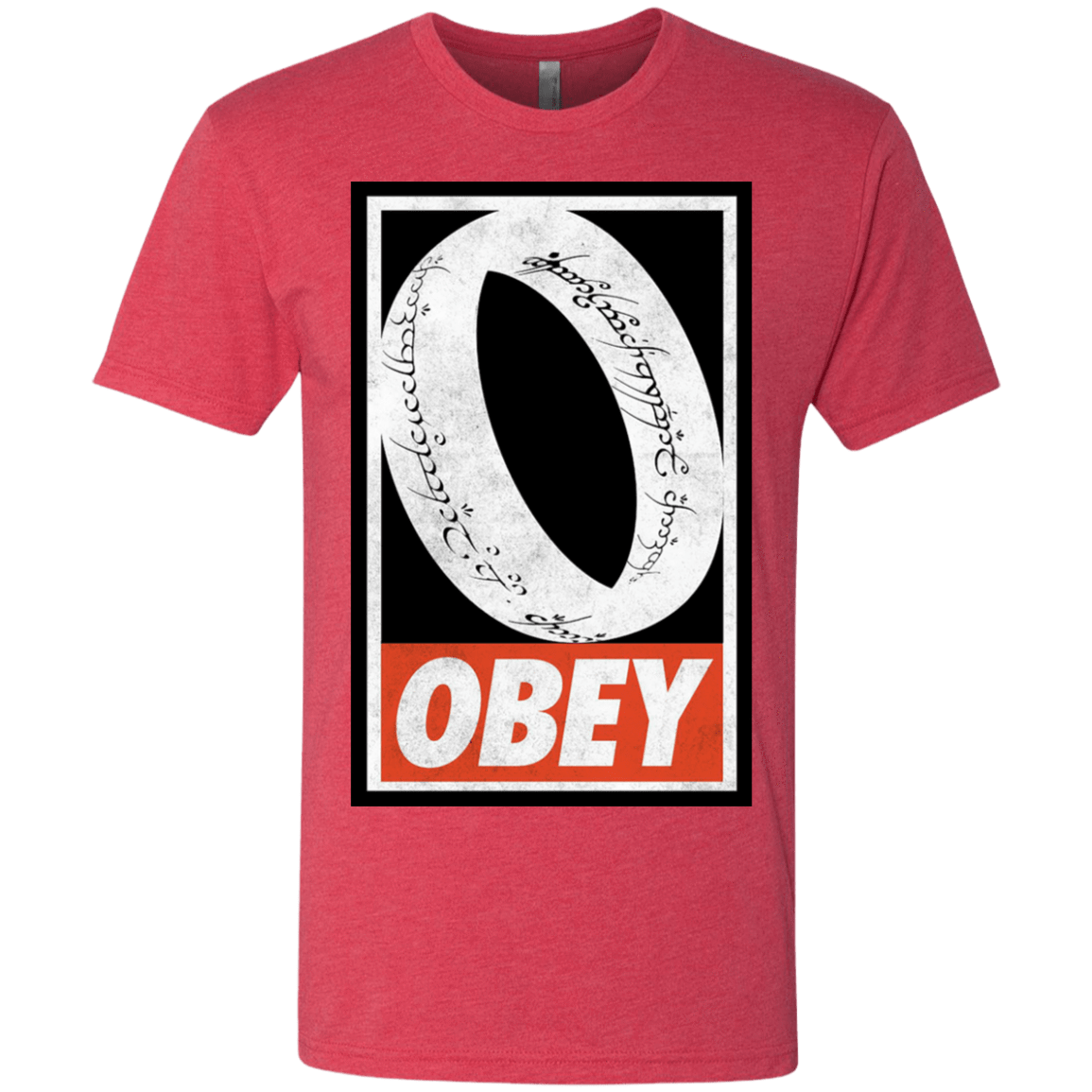 T-Shirts Vintage Red / S Obey One Ring Men's Triblend T-Shirt