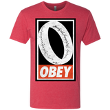 T-Shirts Vintage Red / S Obey One Ring Men's Triblend T-Shirt