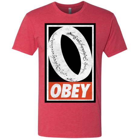 T-Shirts Vintage Red / S Obey One Ring Men's Triblend T-Shirt
