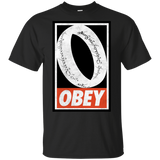 T-Shirts Black / S Obey One Ring T-Shirt