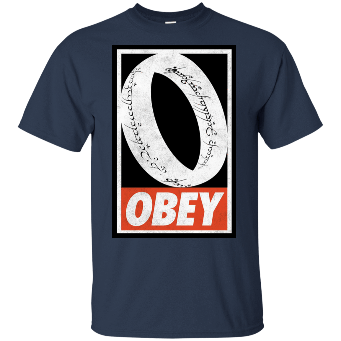 T-Shirts Navy / S Obey One Ring T-Shirt