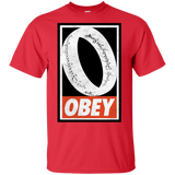 T-Shirts Red / S Obey One Ring T-Shirt