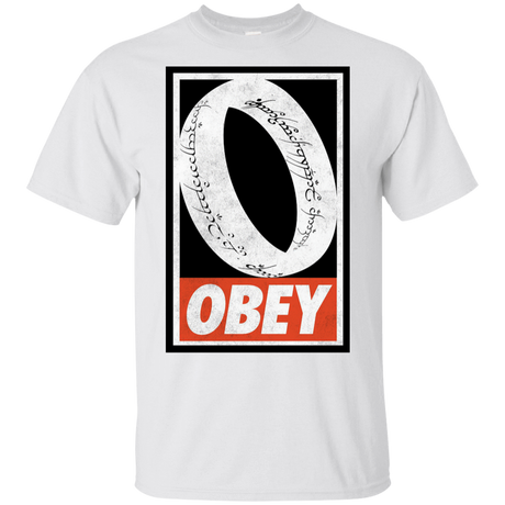 T-Shirts White / S Obey One Ring T-Shirt