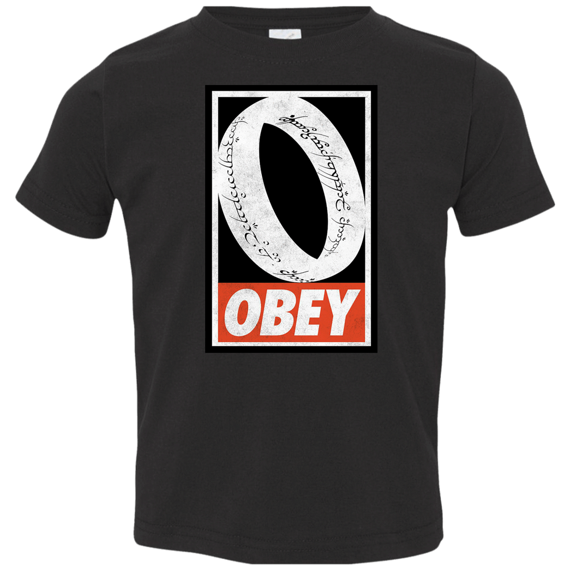 T-Shirts Black / 2T Obey One Ring Toddler Premium T-Shirt